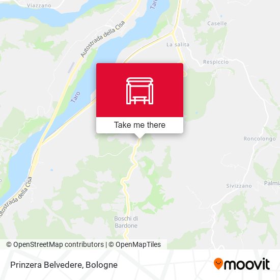 Prinzera Belvedere map