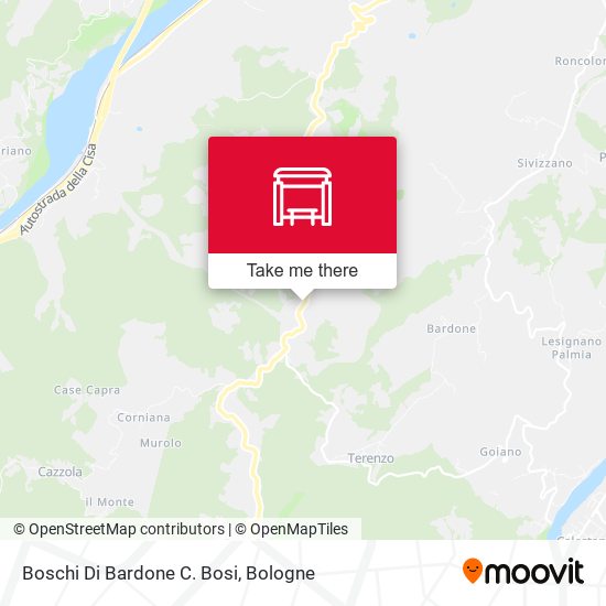 Boschi Di Bardone C. Bosi map
