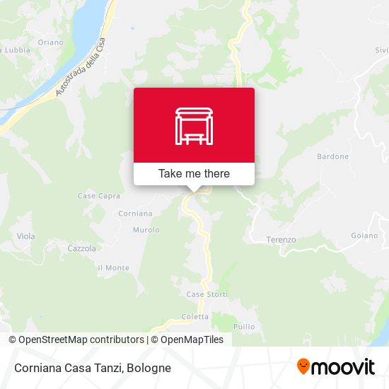 Corniana Casa Tanzi map