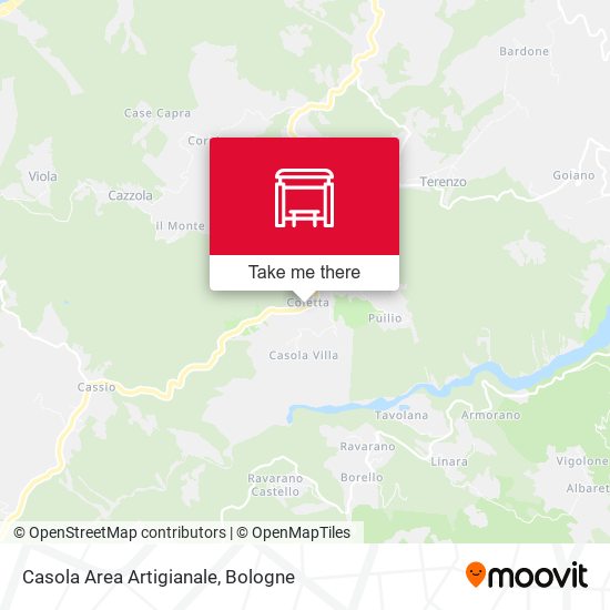 Casola Area Artigianale map