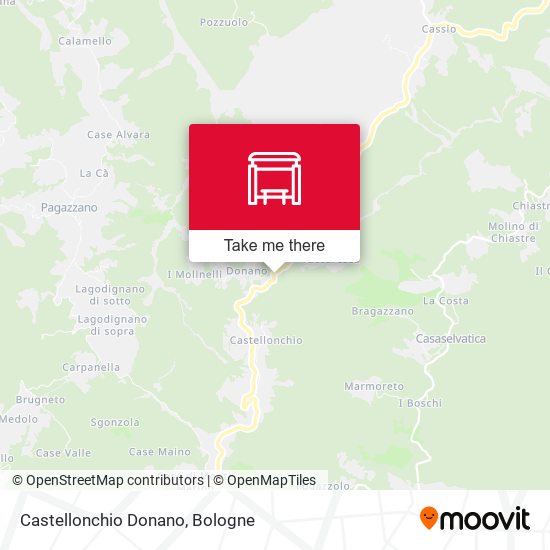 Castellonchio Donano map