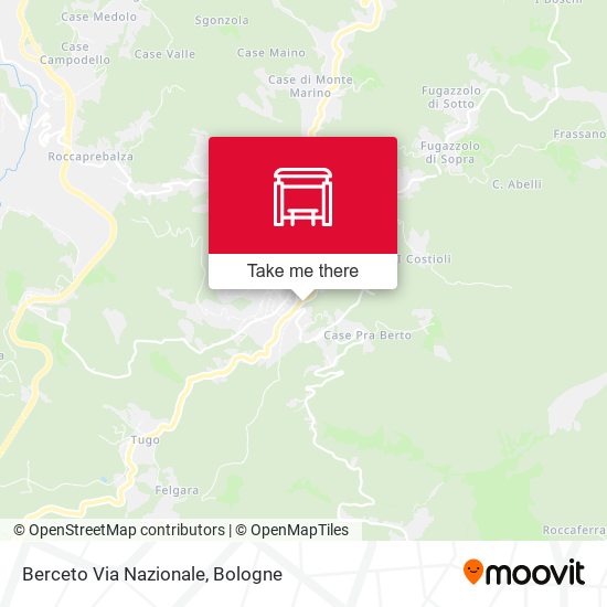 Berceto Via Nazionale map