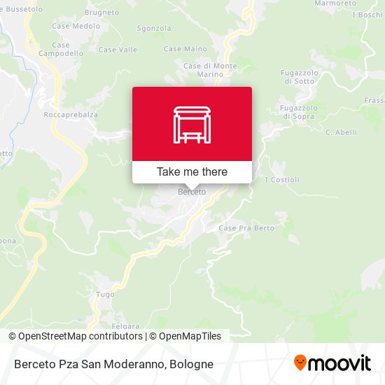 Berceto Pza San Moderanno map