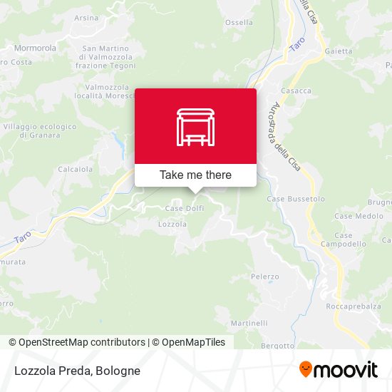 Lozzola Preda map