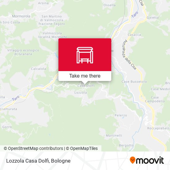 Lozzola Casa Dolfi map