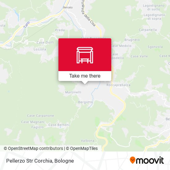 Pellerzo Str Corchia map