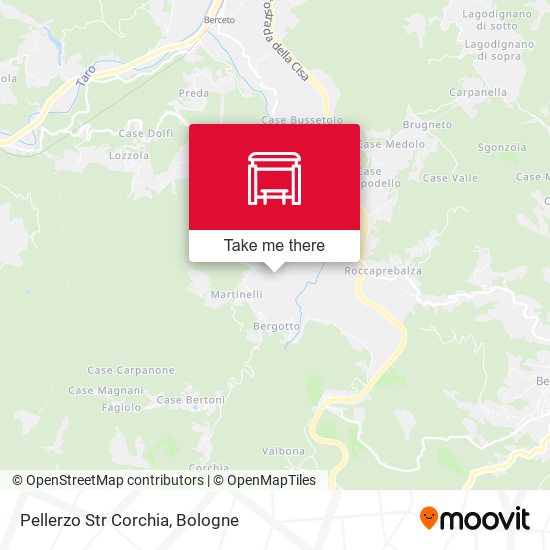 Pellerzo Str Corchia map