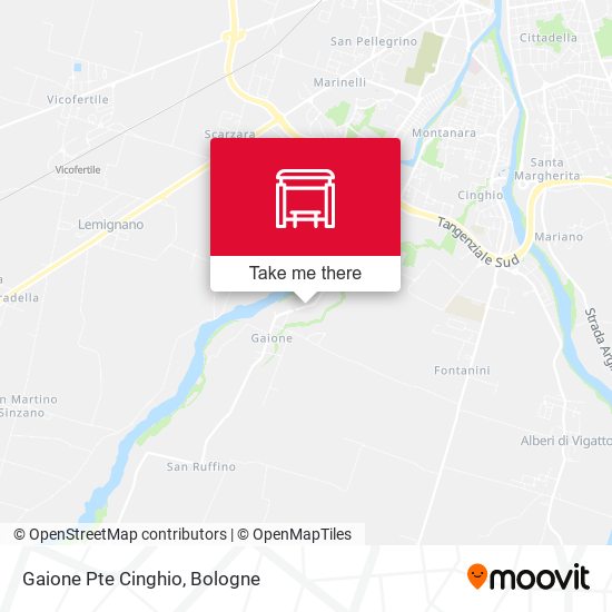 Gaione Pte Cinghio map