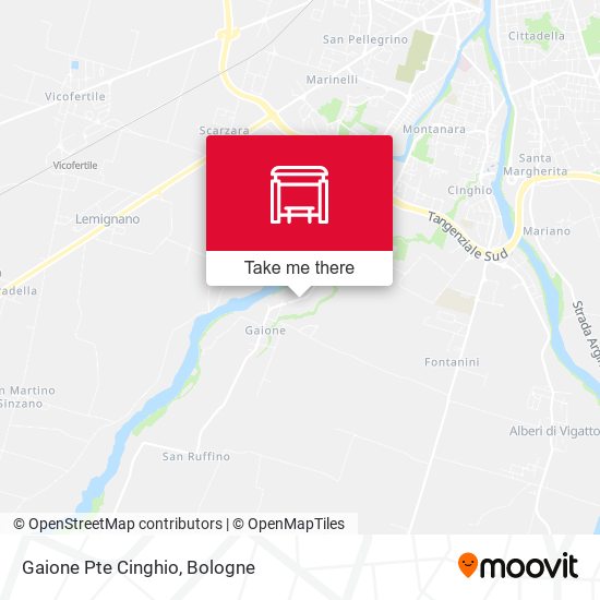 Gaione Pte Cinghio map