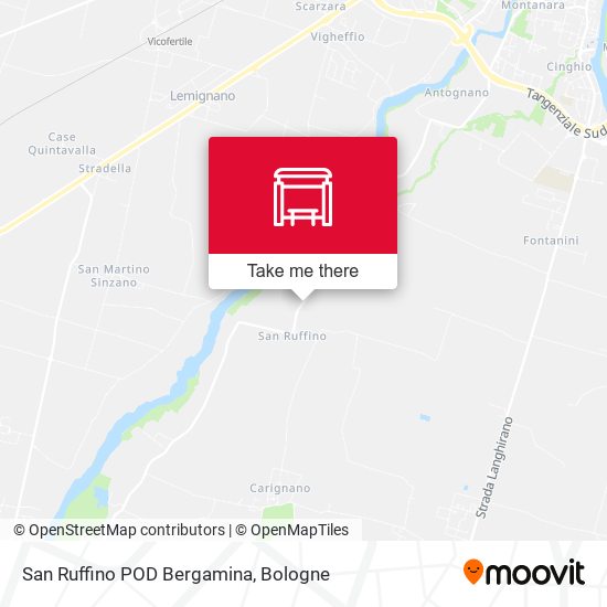 San Ruffino POD Bergamina map