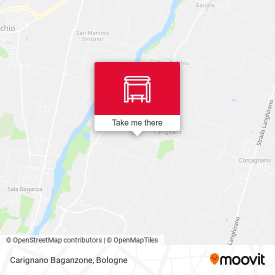 Carignano Baganzone map