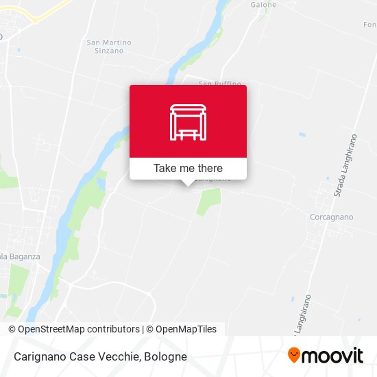 Carignano Case Vecchie map