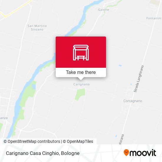 Carignano Casa Cinghio map