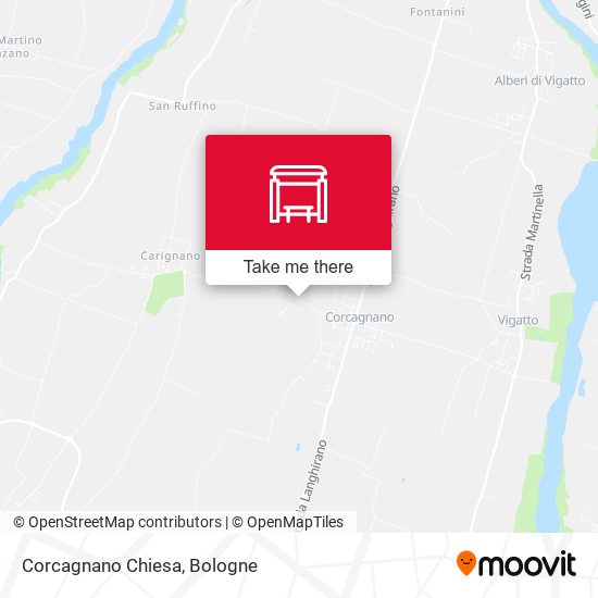 Corcagnano Chiesa map
