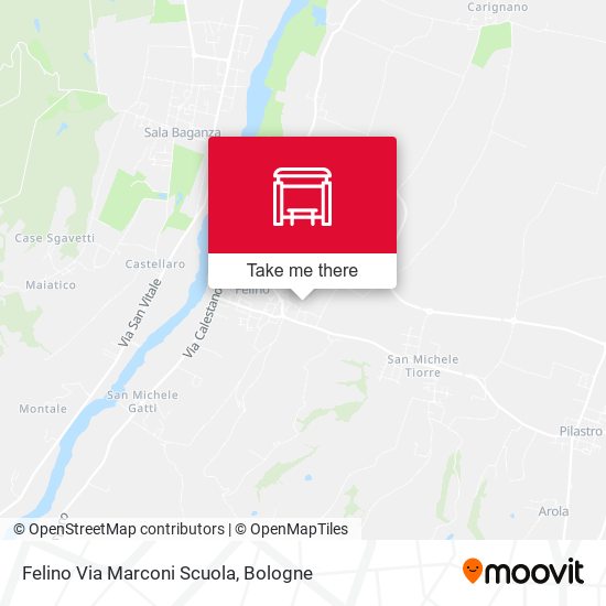 Felino Via Marconi Scuola map