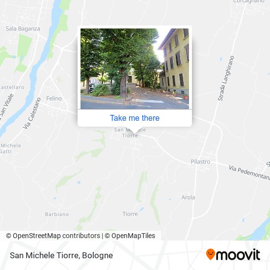 San Michele Tiorre map
