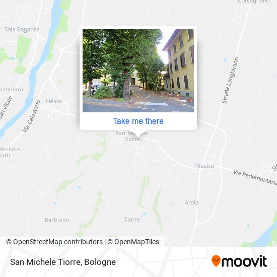 San Michele Tiorre map