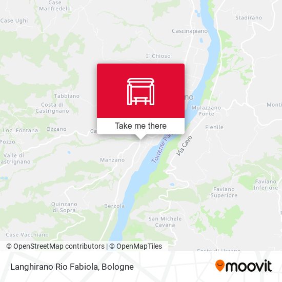Langhirano Rio Fabiola map