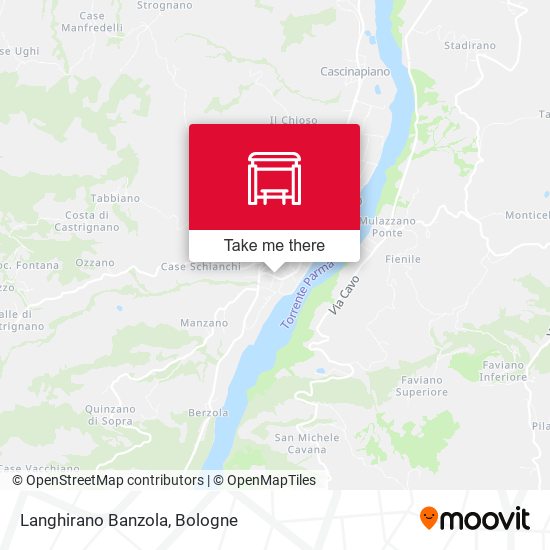 Langhirano Banzola map
