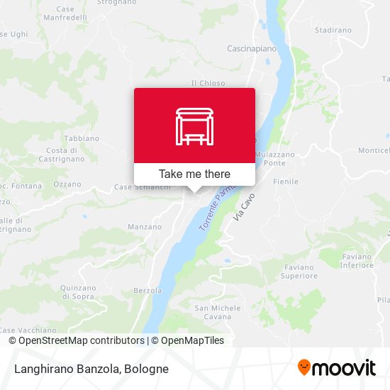 Langhirano Banzola map