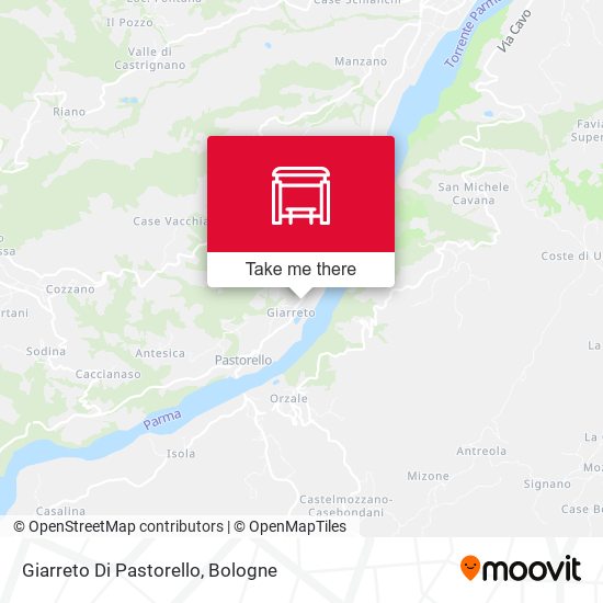 Giarreto Di Pastorello map