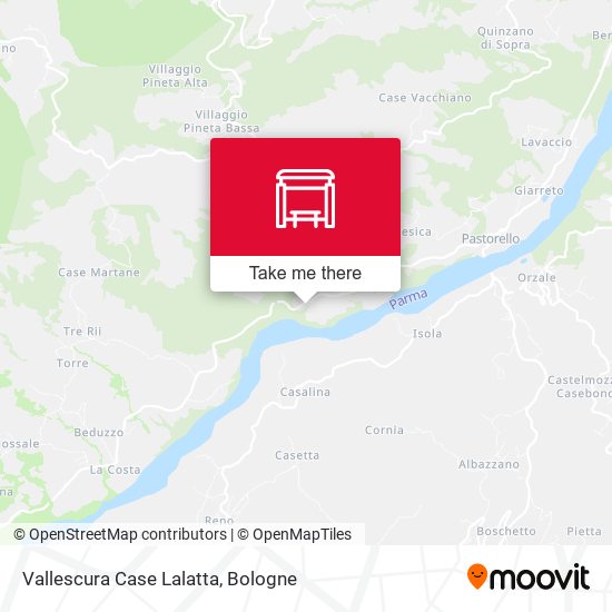 Vallescura Case Lalatta map