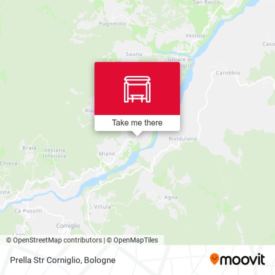 Prella Str Corniglio map