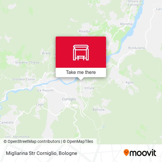 Migliarina Str Corniglio map