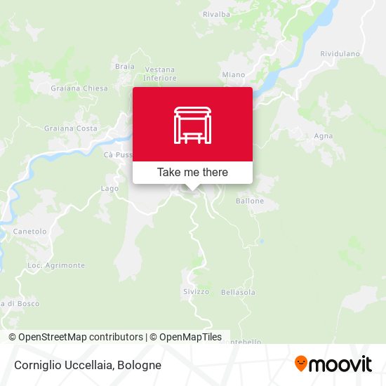 Corniglio Uccellaia map