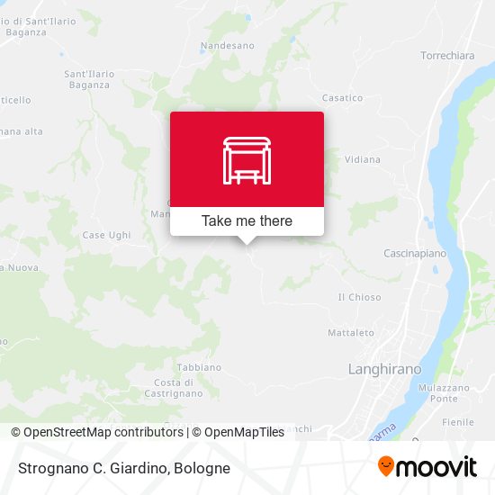 Strognano C. Giardino map