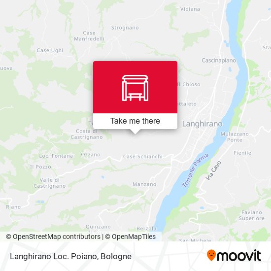 Langhirano Loc. Poiano map