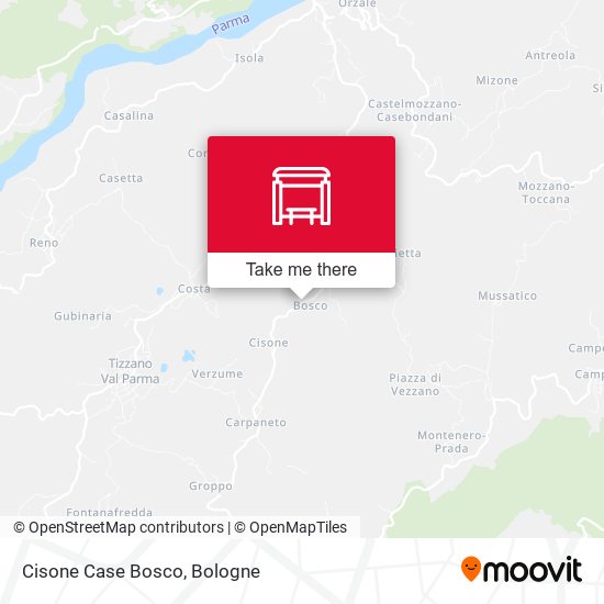 Cisone Case Bosco map