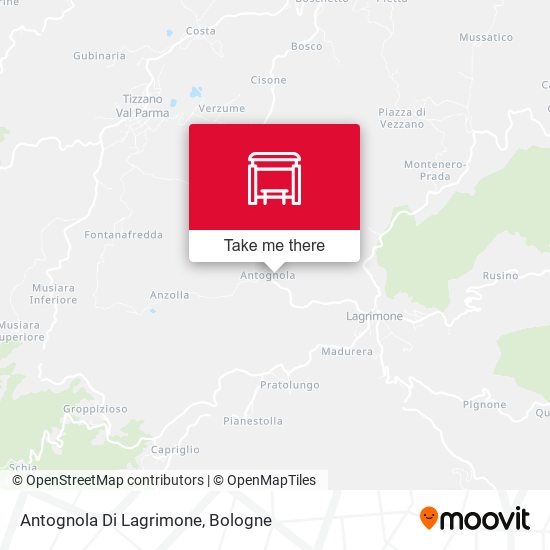 Antognola Di Lagrimone map