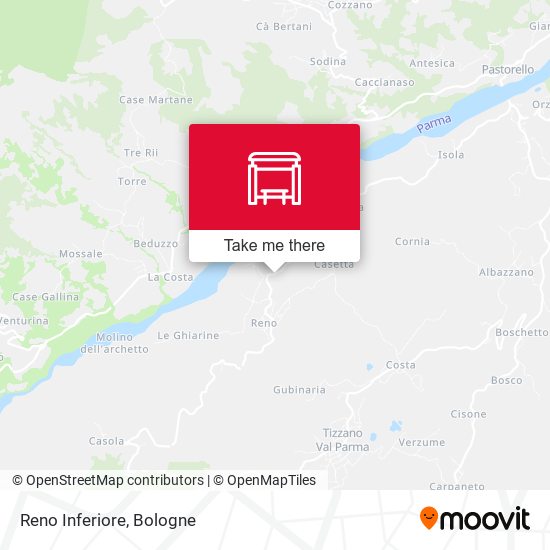 Reno Inferiore map