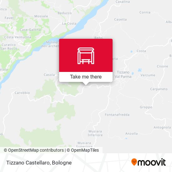 Tizzano Castellaro map