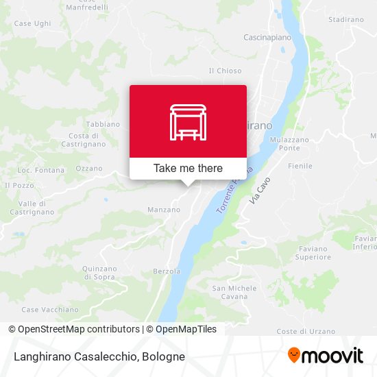 Langhirano Casalecchio map