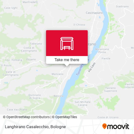 Langhirano Casalecchio map