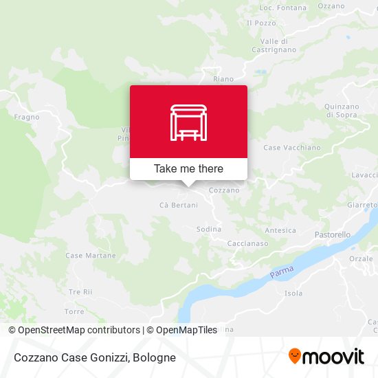 Cozzano Case Gonizzi map