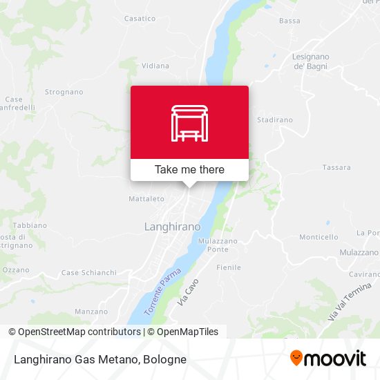 Langhirano Gas Metano map