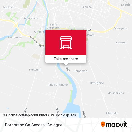 Porporano Ca' Saccani map