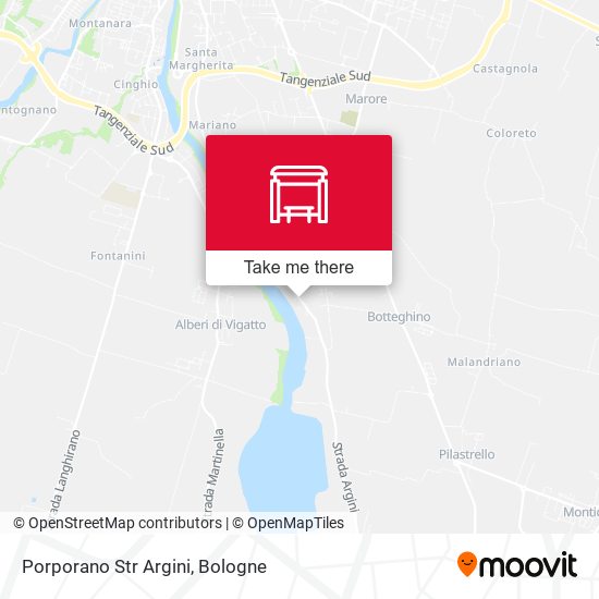 Porporano Str Argini map