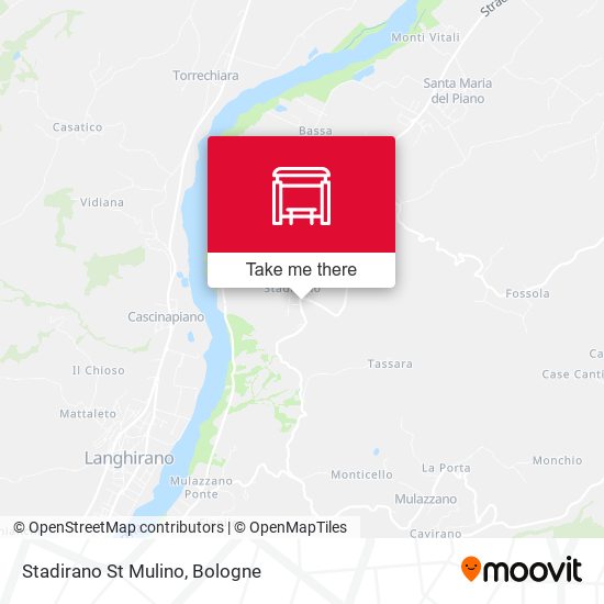 Stadirano St Mulino map