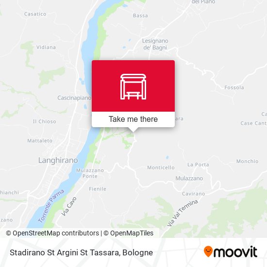 Stadirano St Argini St Tassara map