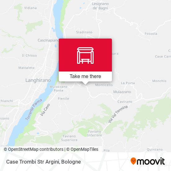 Case Trombi Str Argini map