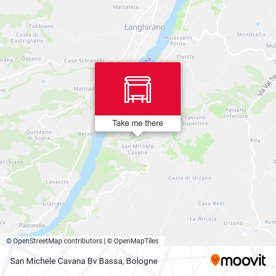 San Michele Cavana Bv Bassa map