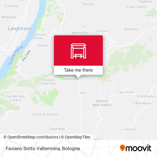 Faviano Sotto Valtermina map