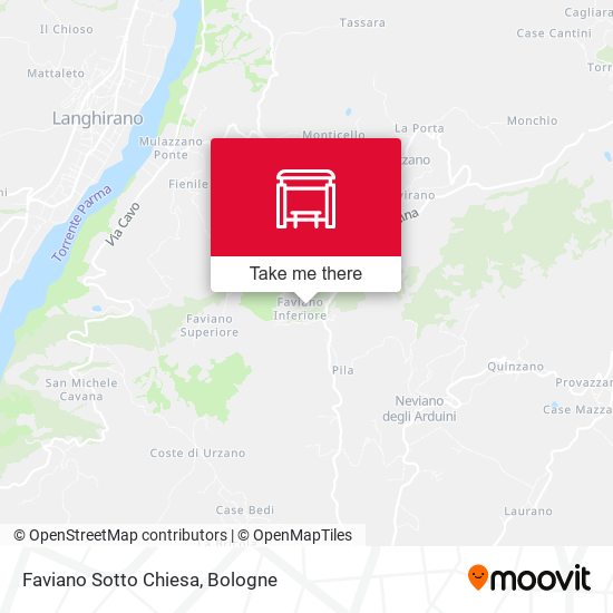 Faviano Sotto Chiesa map