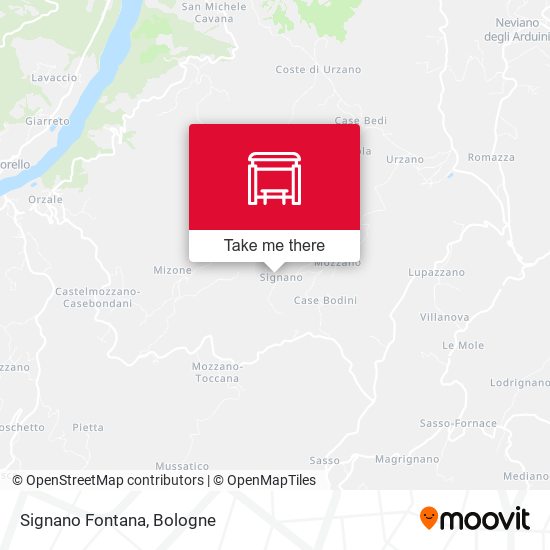 Signano Fontana map