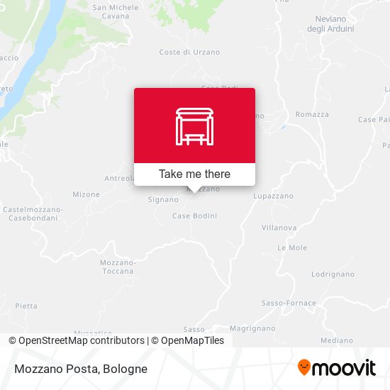 Mozzano Posta map