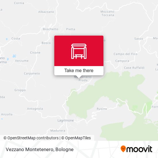 Vezzano Montetenero map